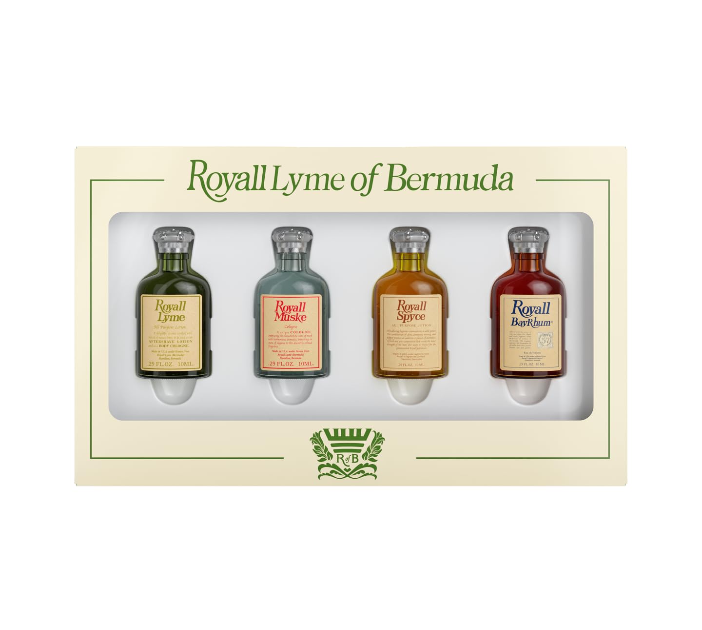Royall Lyme Heritage Mini Collection – 4-Piece Eau de Toilette Gift Set