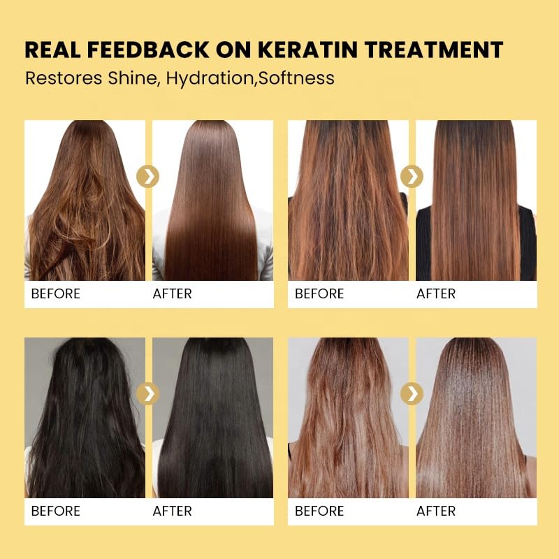 Royco Professional Fioterapia Brazilian Keratin Treatment – Organic Hair Smoothing, Straightening & Nourishment (16.9 oz)