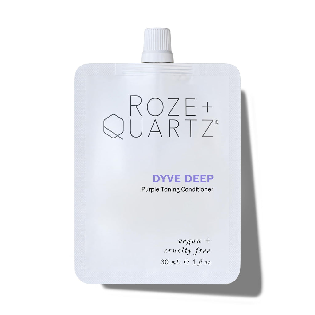 Roze + Quartz Dyve Deep Conditioner – Purple Toner for Blonde & Silver Hair (8.5oz)
