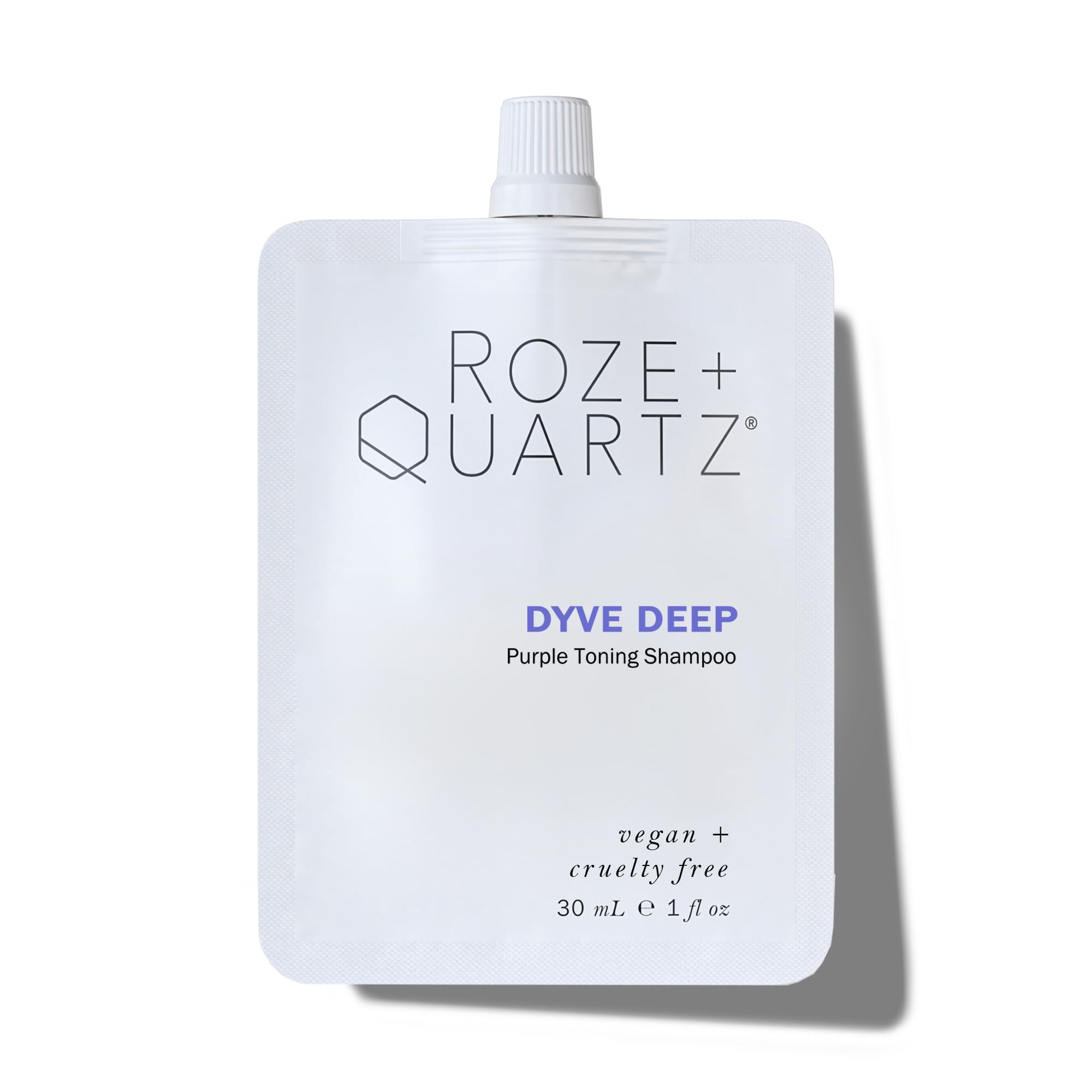 Roze + Quartz Dyve Deep Shampoo – Ultra Purple Toner for Blonde, Silver & Highlighted Hair (8.5 oz)