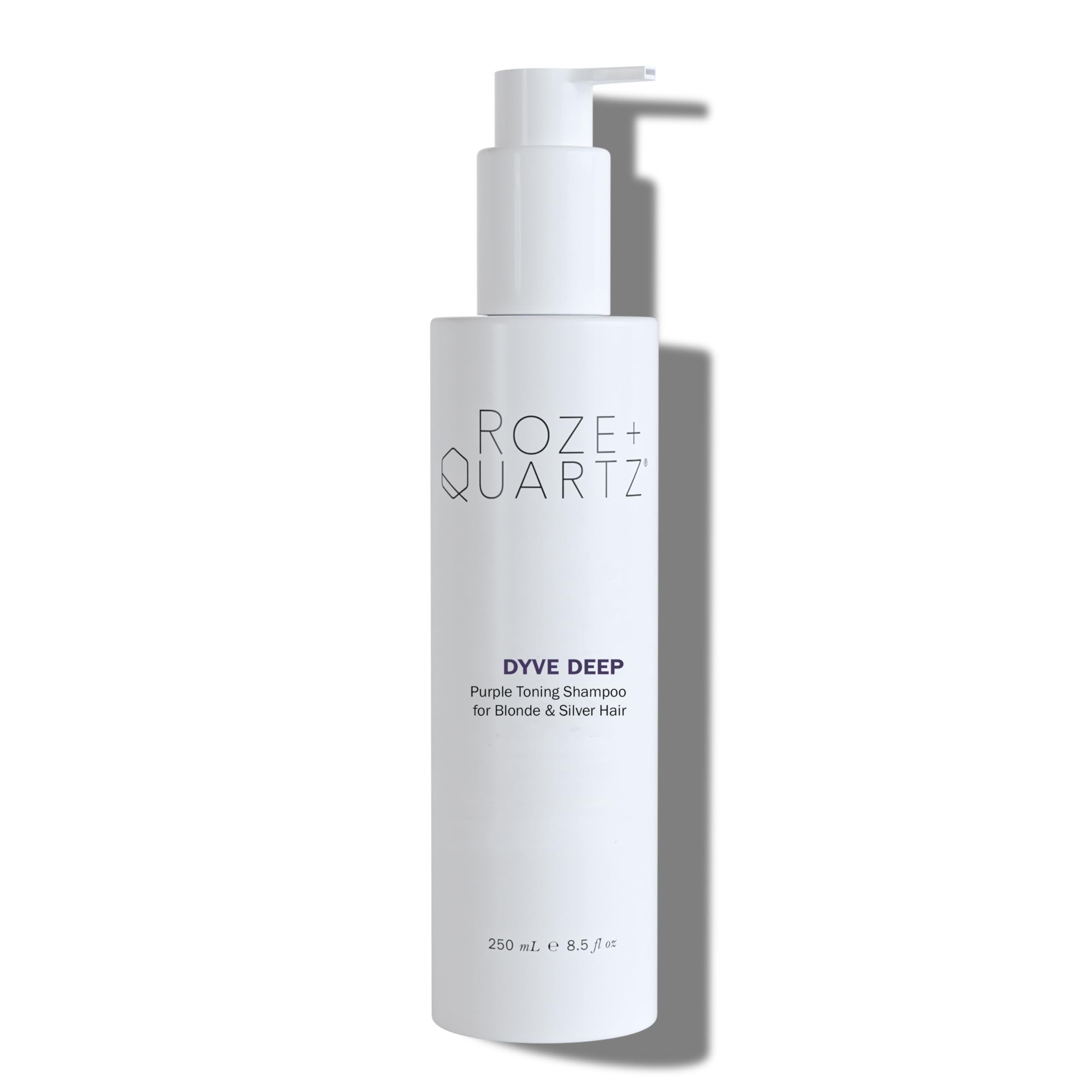 Roze + Quartz Dyve Deep Shampoo – Ultra Purple Toner for Blonde, Silver & Highlighted Hair (8.5 oz)