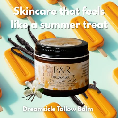 R&R Collective Whipped Tallow Balm Dreamsicle – 100% Grass-Fed, 2 oz