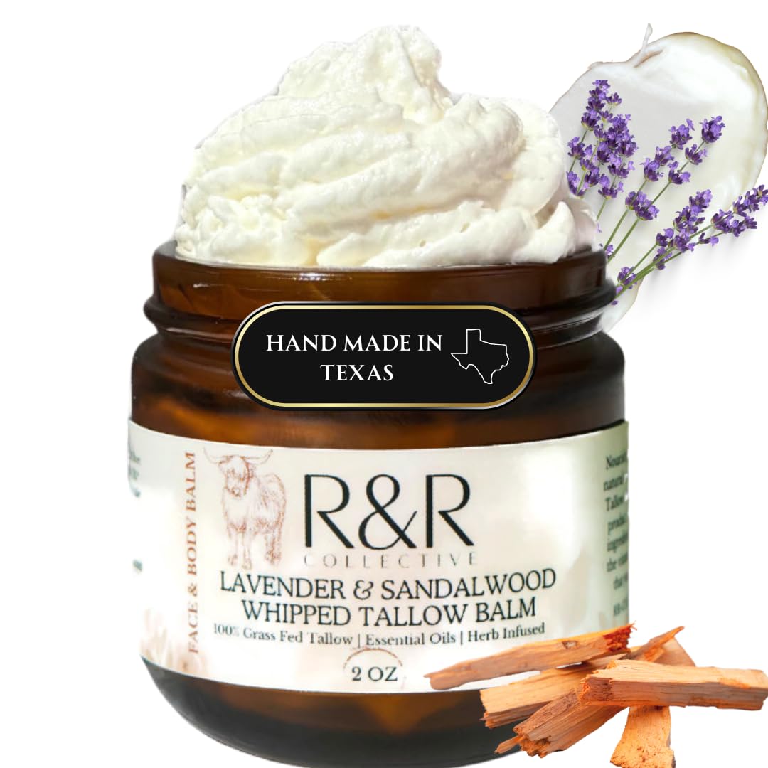 R&R Collective Handmade Tallow Balm (Wildflower) – 2 oz, 100% Grass-Fed Beef Tallow, Original Wildflower Scent