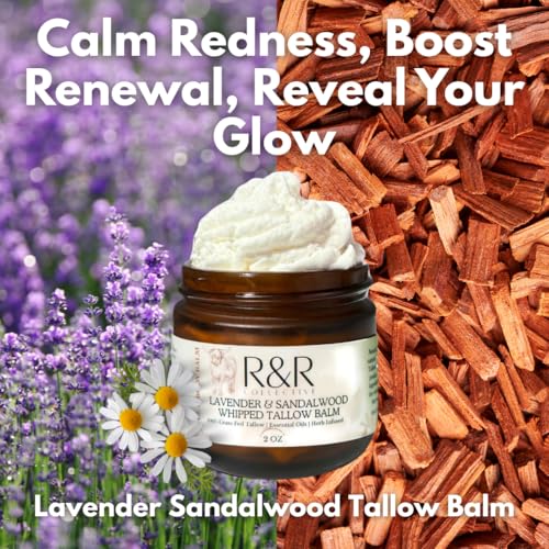 R&R Collective Handmade Tallow Balm (Wildflower) – 2 oz, 100% Grass-Fed Beef Tallow, Original Wildflower Scent