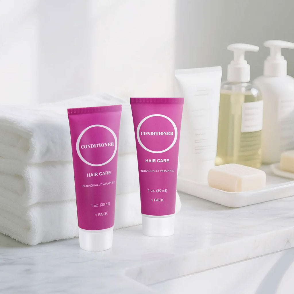 RSQAZQ Travel Size Conditioner 1oz — 30-Pack, Individually Wrapped for Hotels & Charities