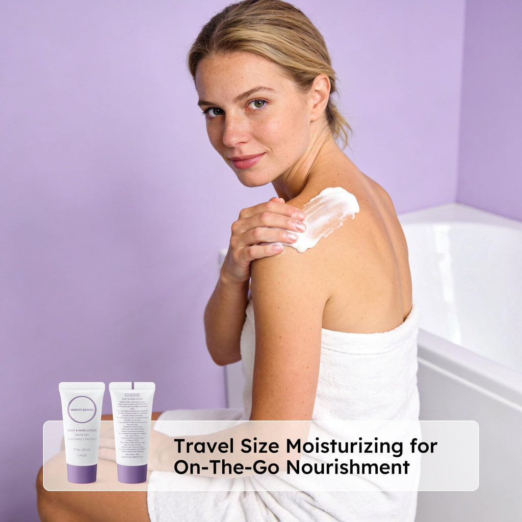 RSQAZQ Travel Size Body Lotion – 0.7 oz Mini Tubes (Pack of 100) | Portable Hydration