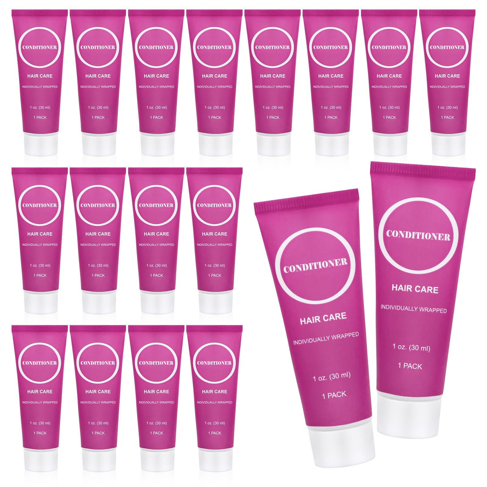 RSQAZQ Travel Size Conditioner 1oz — 30-Pack, Individually Wrapped for Hotels & Charities