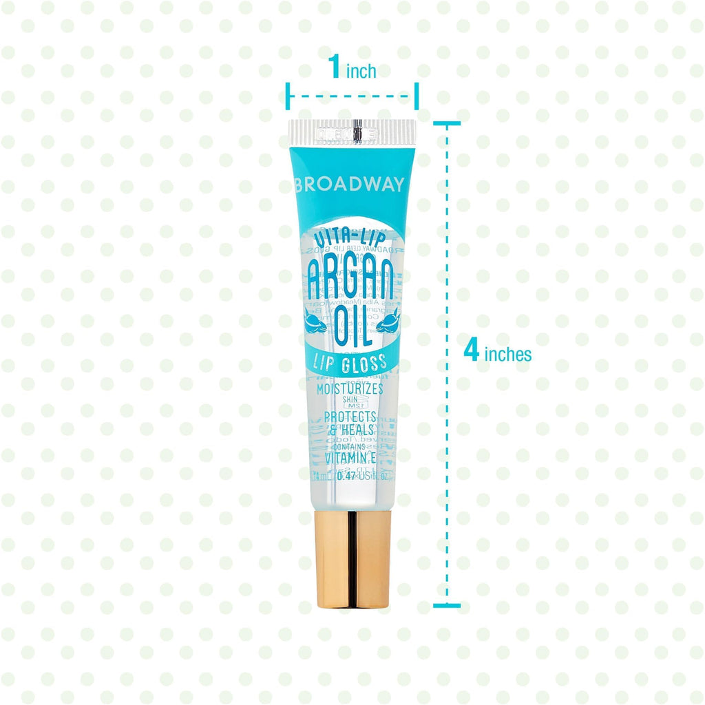 Ruby Kisses Broadway Vita-Lip Clear Lip Gloss (8 Pack) – Ultra-Hydrating, High-Shine, Non-Sticky