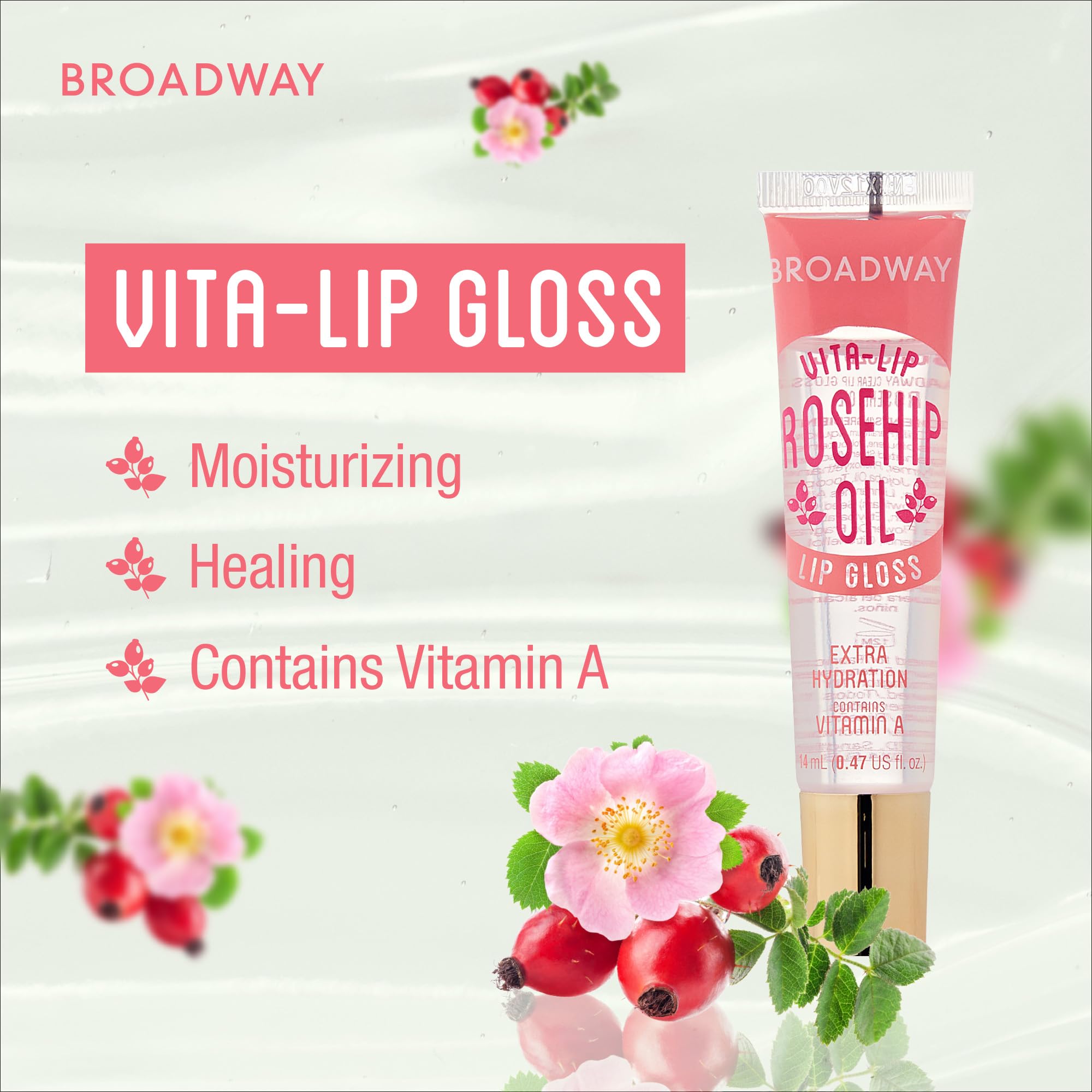 Ruby Kisses Broadway Vita-Lip Gloss Set (11-Pack) Ultra-Hydrating, High-Shine Lip Gloss