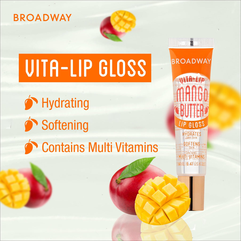 Ruby Kisses Broadway Vita-Lip Clear Lip Gloss (10 Pack) – Hydrating, High-Shine, Vitamin-Enriched Lip Gloss