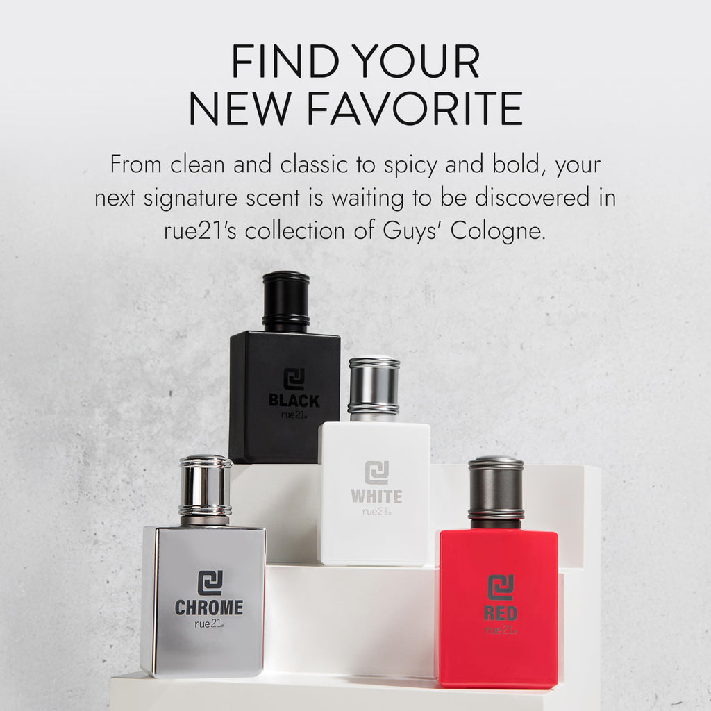 Rue 21 CJ White Men’s Cologne Spray – 1.7 fl oz (50 ml) | Fresh Citrus, Cruelty-Free