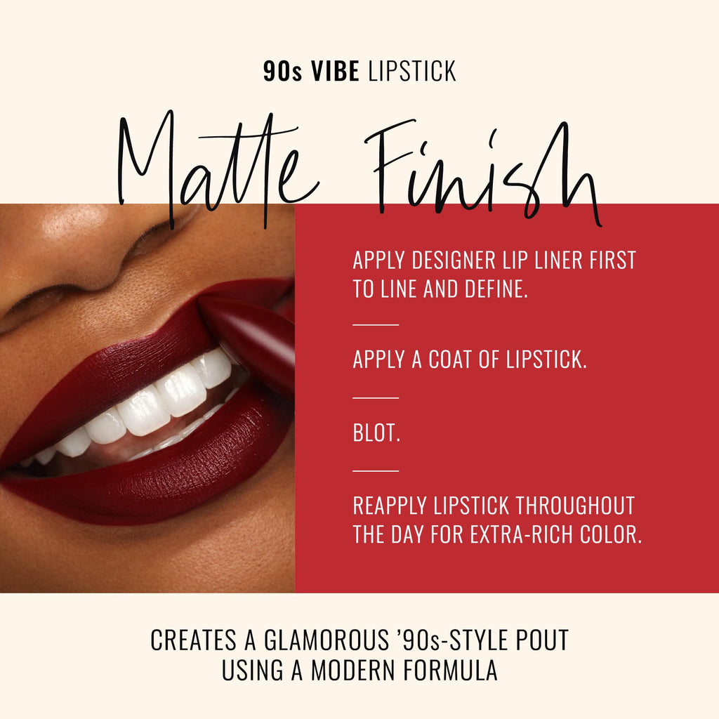 Runway Rogue 1993 Lipstick – Moisturizing Matte Midnight Merlot (90s Vibe)