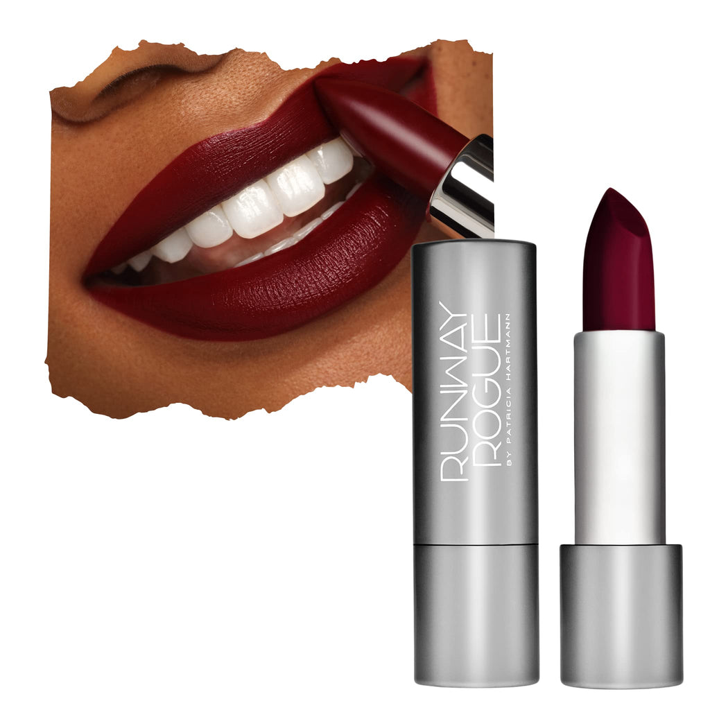 Runway Rogue 1993 Lipstick – Moisturizing Matte Midnight Merlot (90s Vibe)