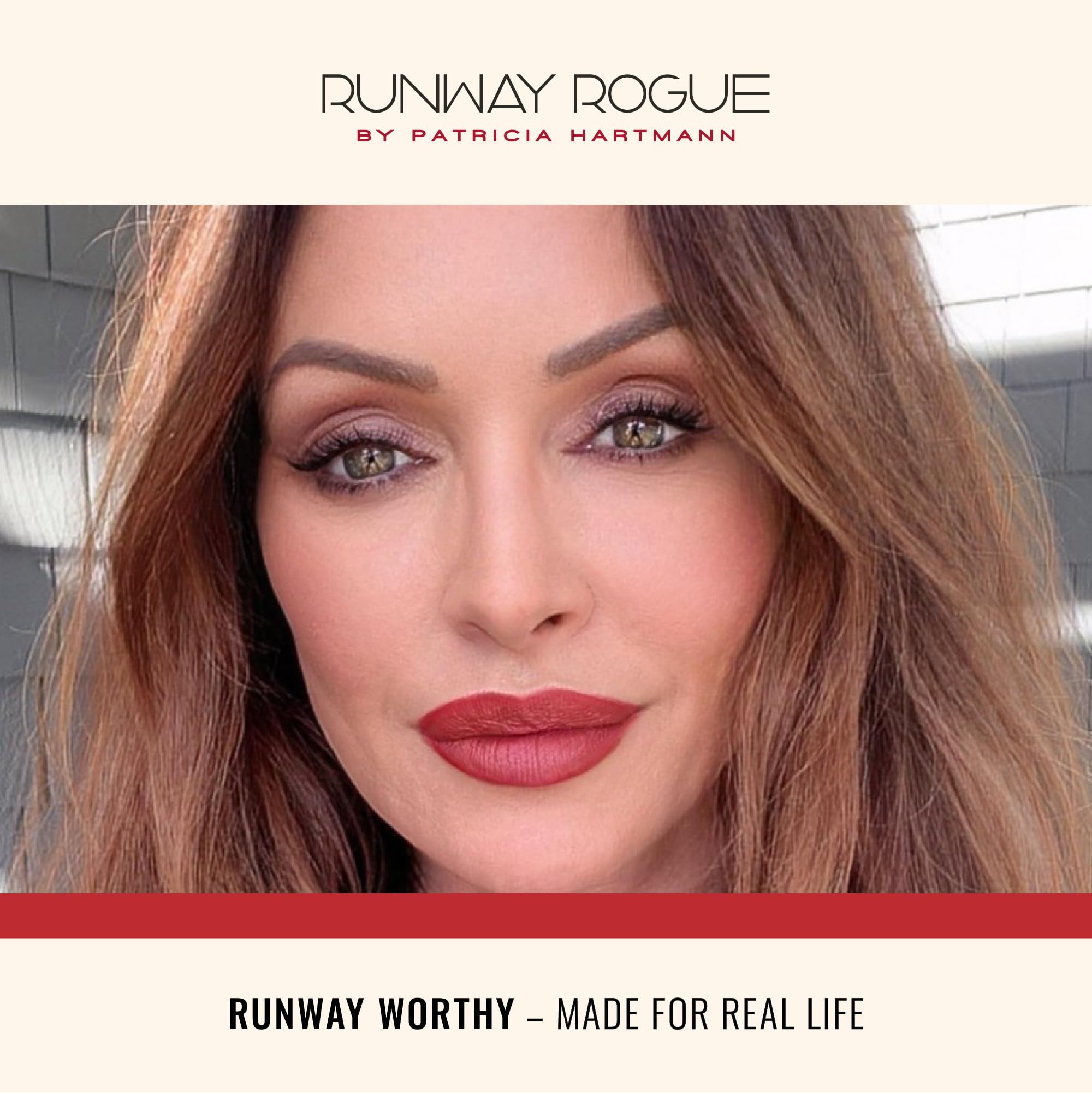 Runway Rogue 90s Vibe Lipstick – Moisturizing Matte in Soft Berry-Nude ‘Work the Crowd’