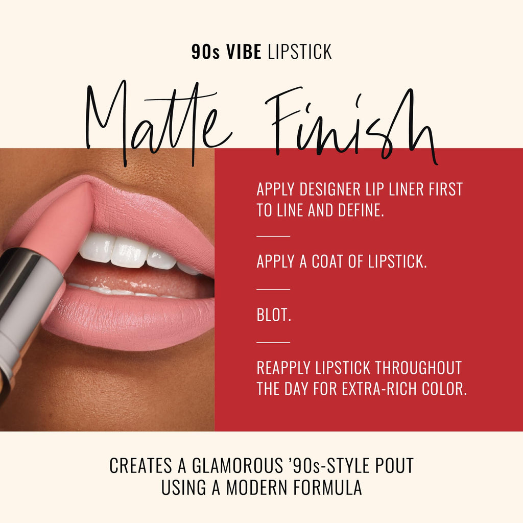 Runway Rogue 90s Vibe Lipstick in Patricia — Moisturizing Matte Pale-Rose