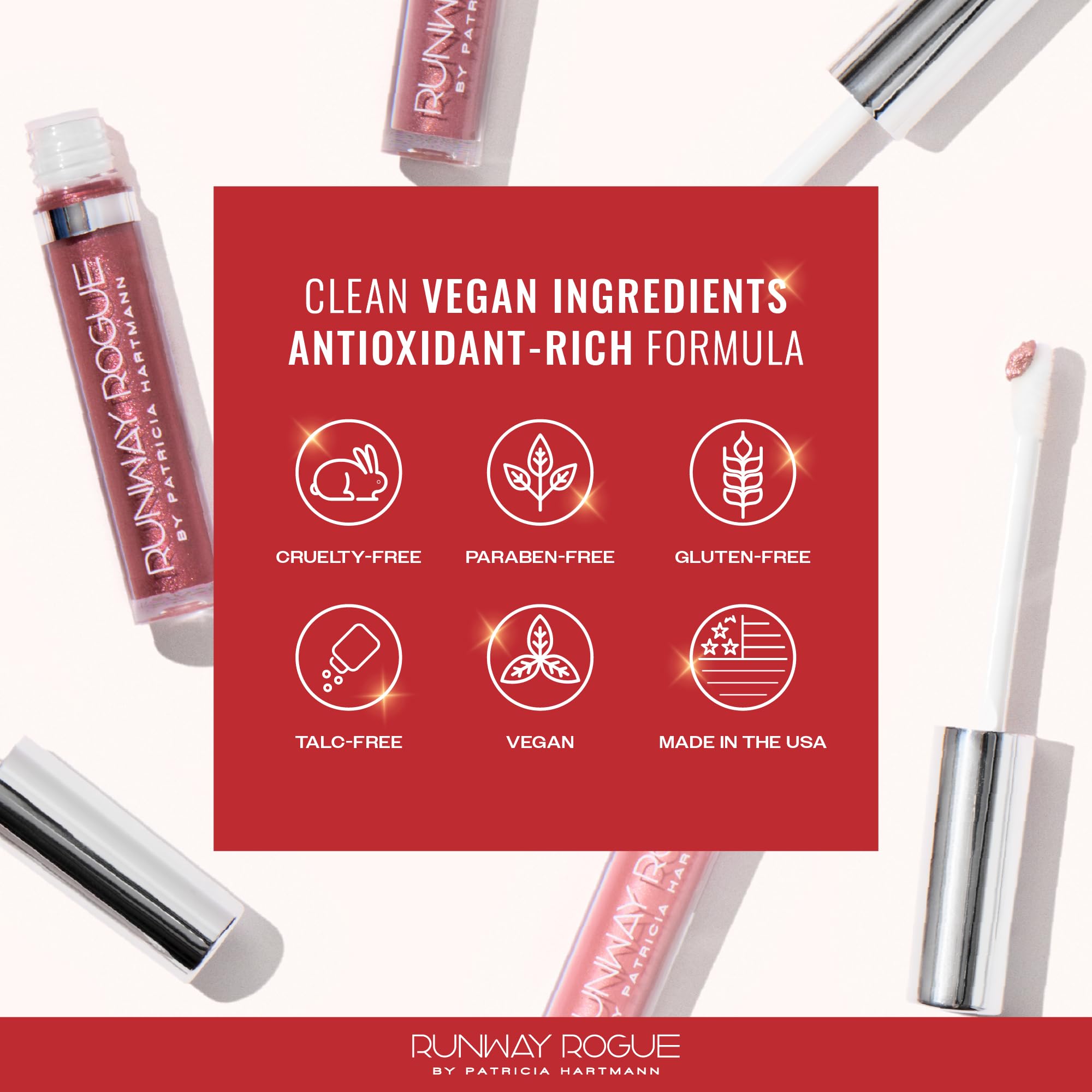 Runway Rogue Try Me x 3 Mini Long Wear Lipstick Set, Melrose Trio – Boss Babe, Call Back, Trophy Wife