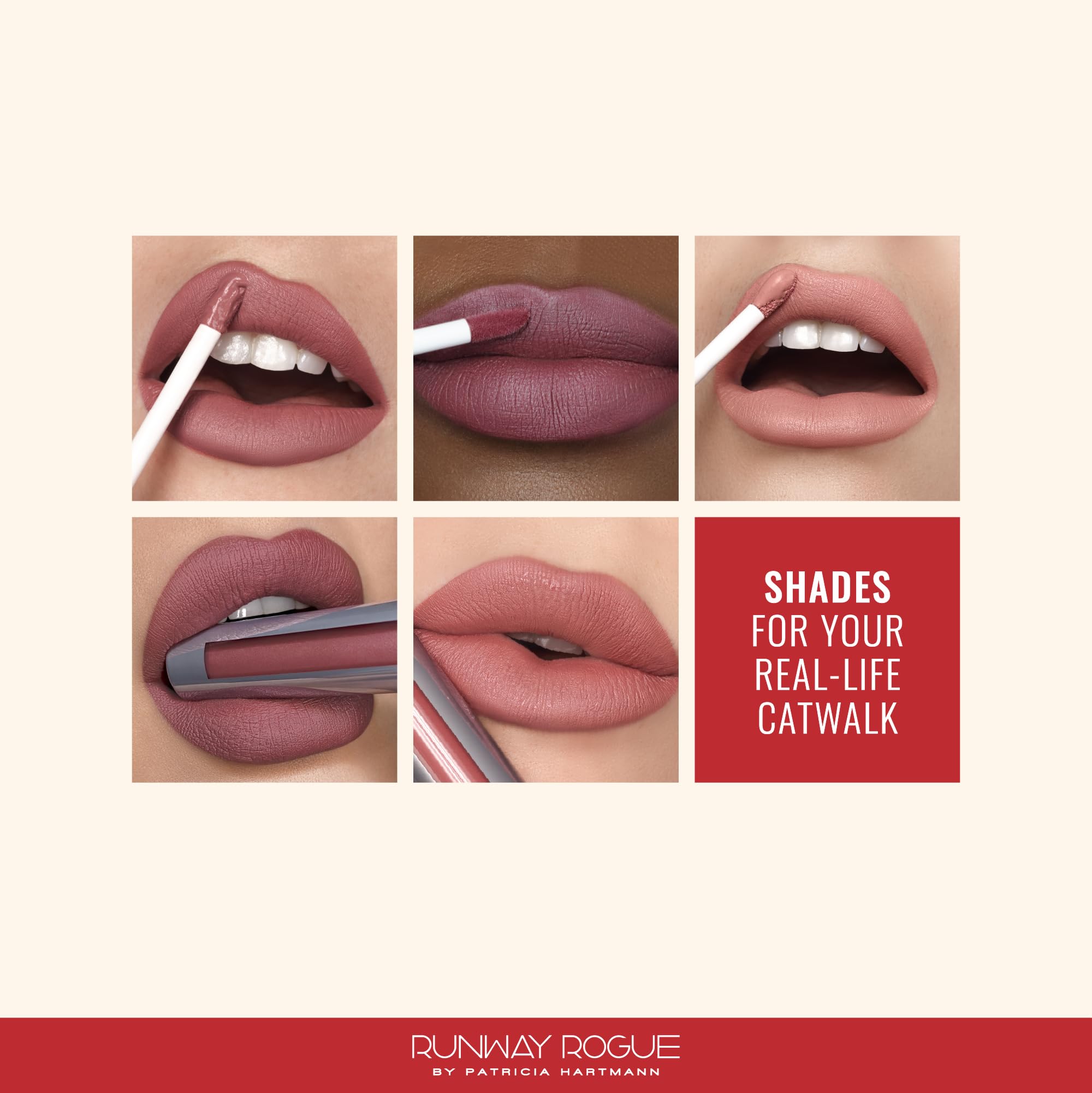Runway Rogue Velvet Glam Liquid Lipstick – On Stage Rose-Plum, Almost-Matte