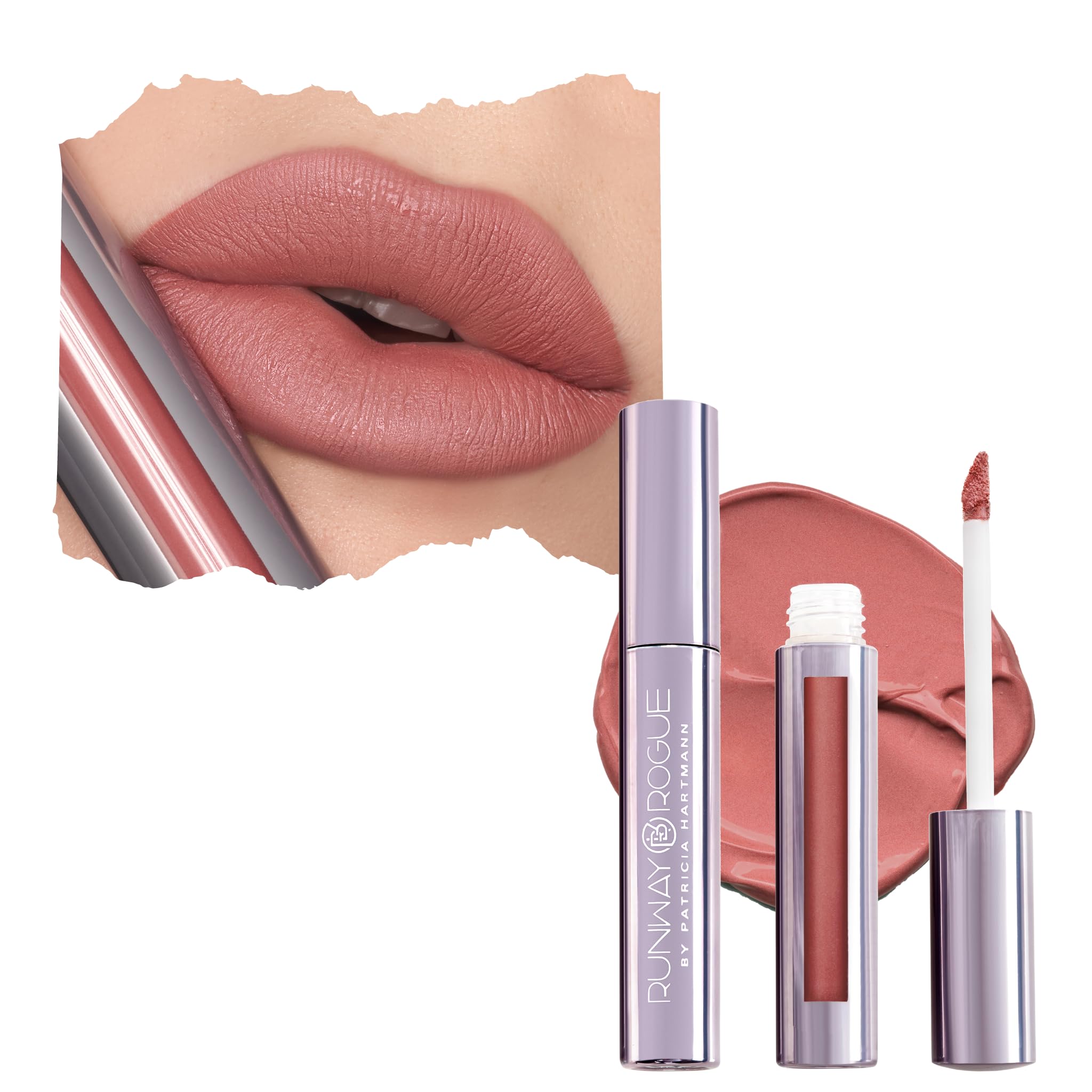 Runway Rogue Velvet Glam Liquid Lipstick in Photogenic – Almost-Matte Terra-Cotta Lip Color