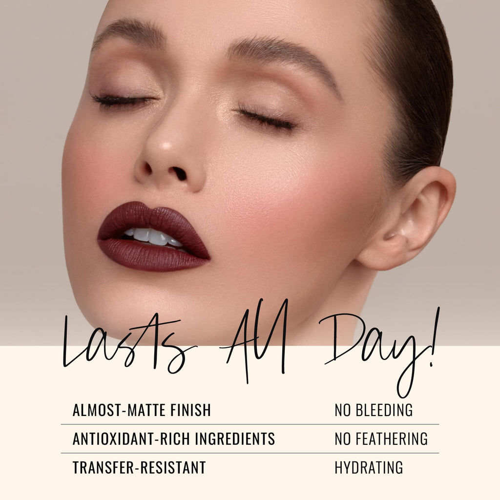 Runway Rogue Velvet Glam Liquid Lipstick – Call My Agent Burgundy Blackberry