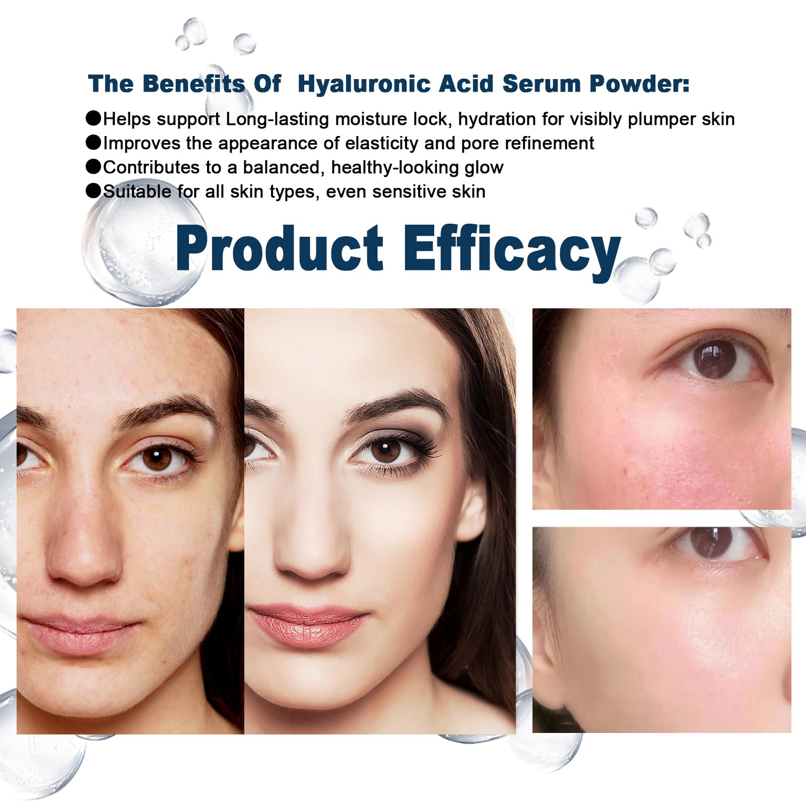 Ruxidora Pure Hyaluronic Acid Powder for Skin — Low MW Sodium Hyaluronate (60g) DIY Serum Ingredient
