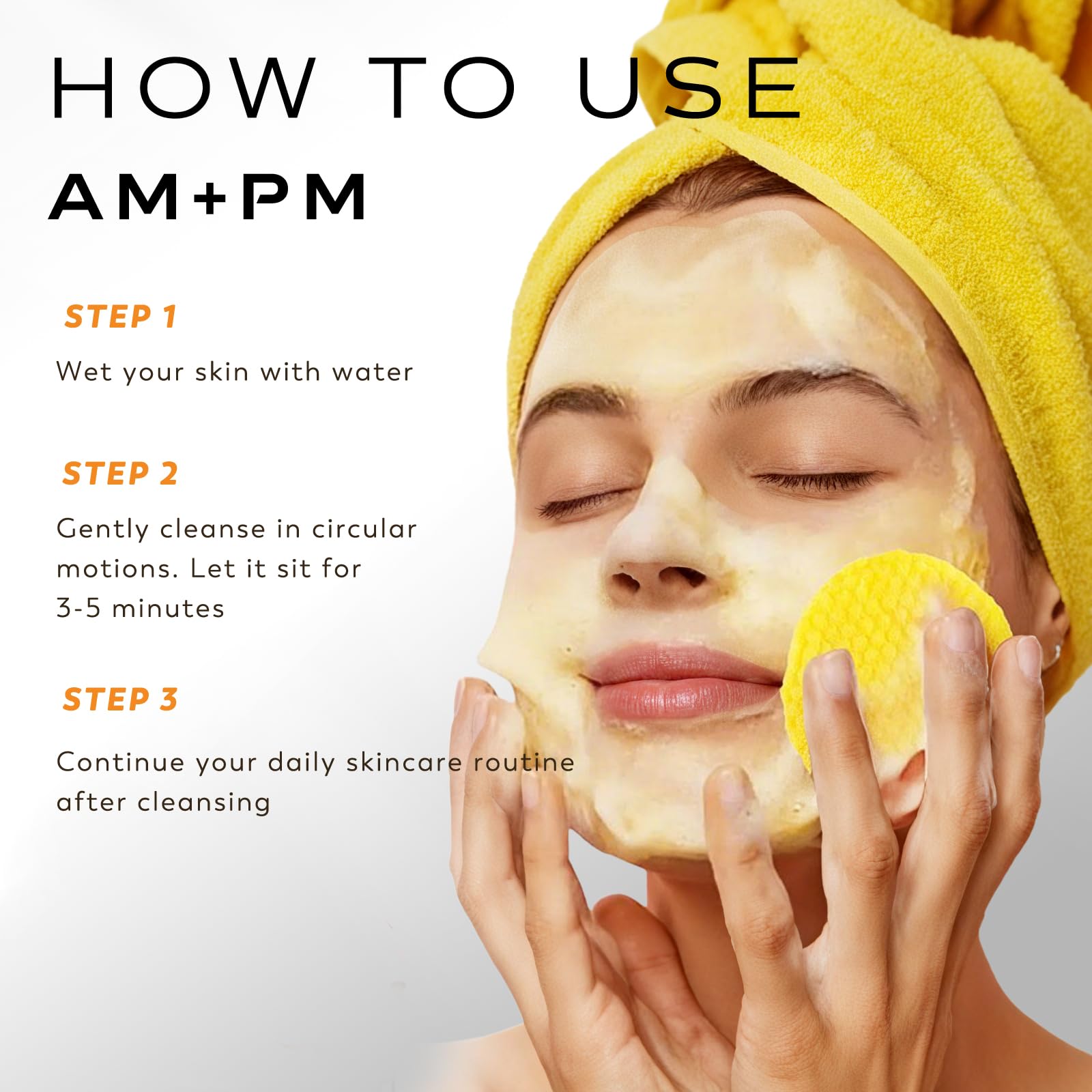 Rvlaim Turmeric Kojic Acid Cleansing Pads – 50 Count for Pore Refinement & Gentle Exfoliation