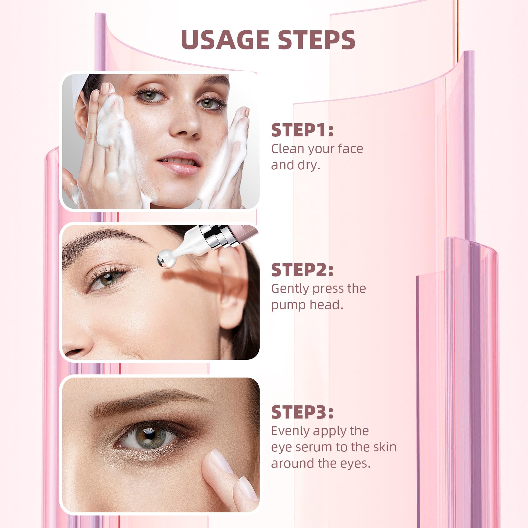 RWT 5% Caffeine Eye Serum & Under Eye Roller — 360° Eye Massage for Dark Circles