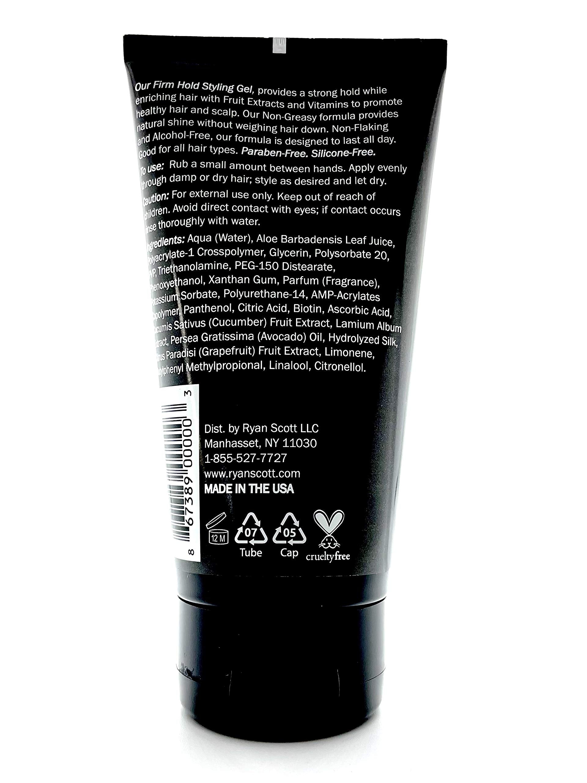 Ryan Scott RS Styling Gel 5.1 fl oz – Firm Hold, Natural Shine, Alcohol-Free