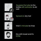 Cameleo Men Hair Color Cream 5.0 Light Brown Ammonia-Free Grey Coverage for Men's Hair, Beard & Moustache