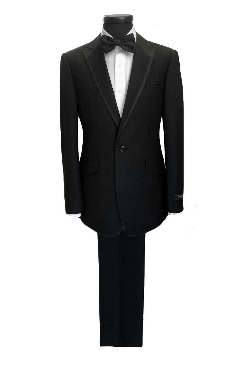 Black 1-button Dinner Suit