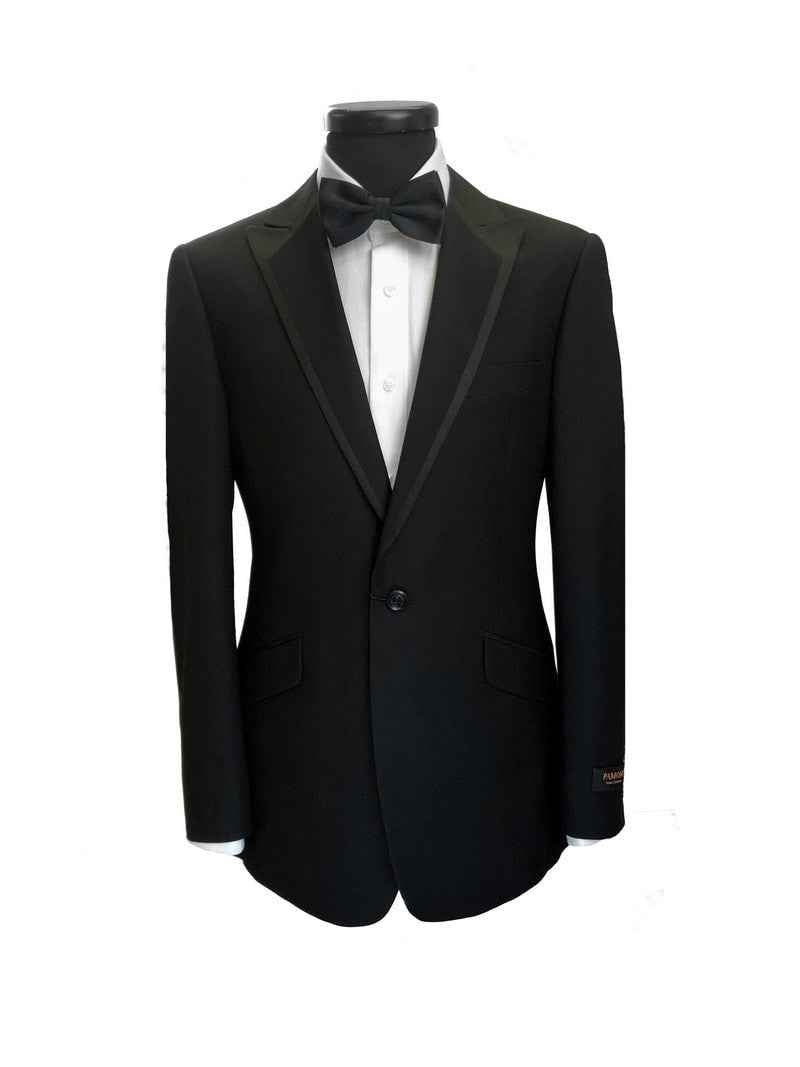Black 1-button Dinner Suit
