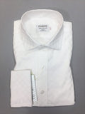 White Box Pattern Slim Fit Shirt