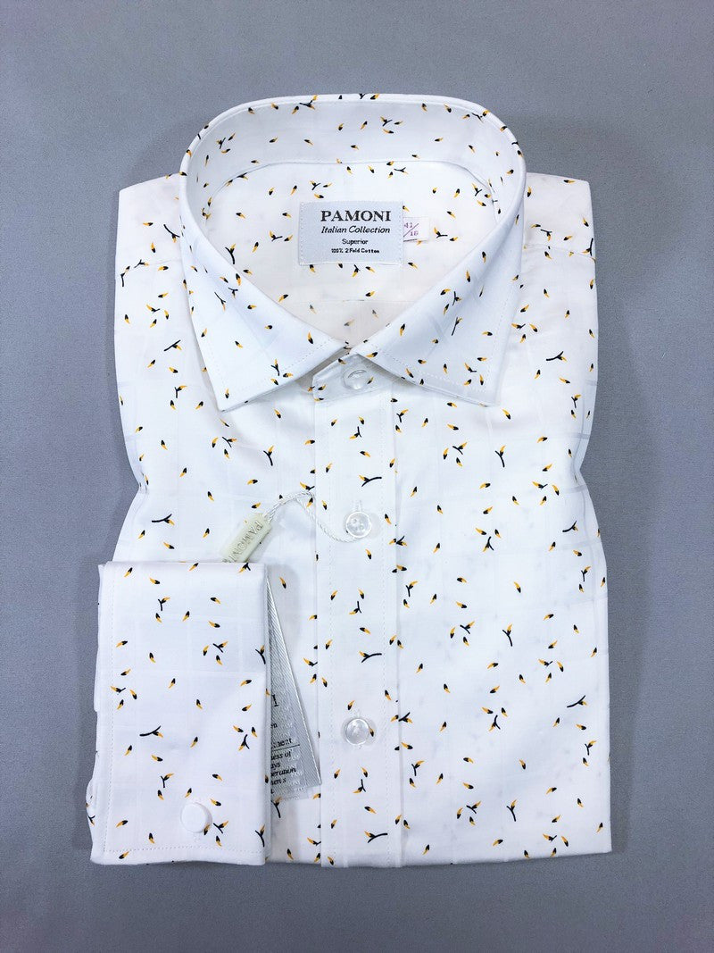 Pollen Motif Pure Cotton Shirt