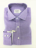 Lilac Twill Check Pure Cotton Shirt