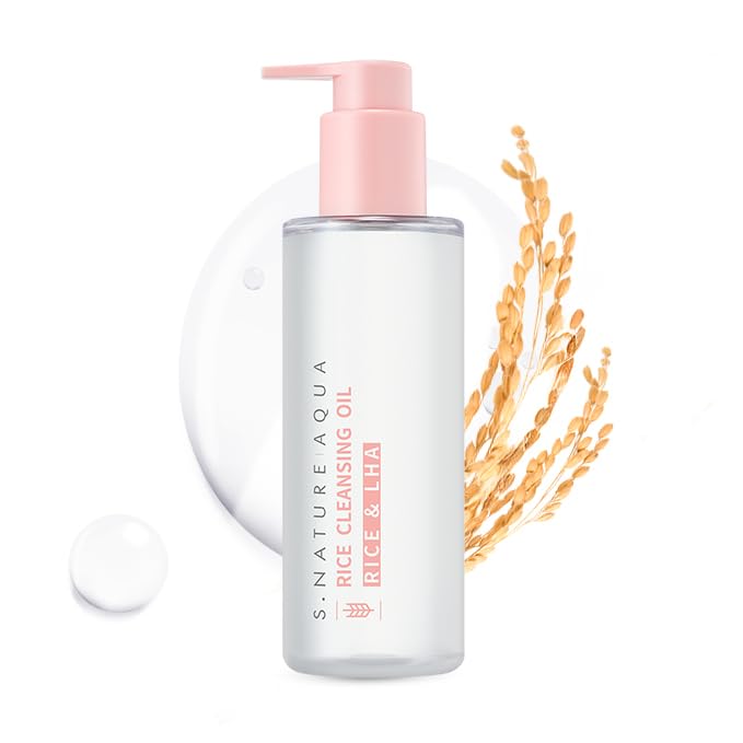 S.NATURE Aqua Rice Cleansing Oil 200ml | Gentle, Hydrating Makeup Remover & Impurity Melt