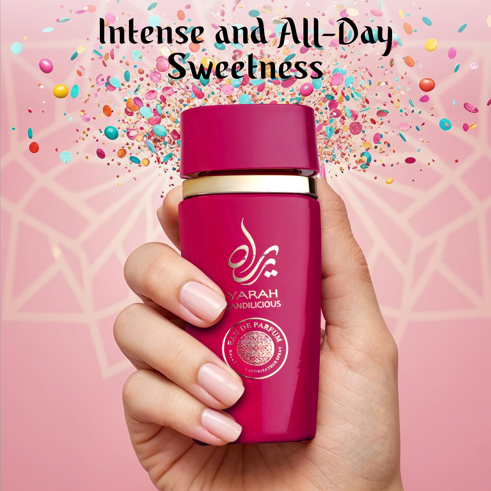 SAADAH Yarah Candilicious Eau De Parfum for Women – Fruity Floral Gourmand, Long-Lasting 4.0 Fl. Oz