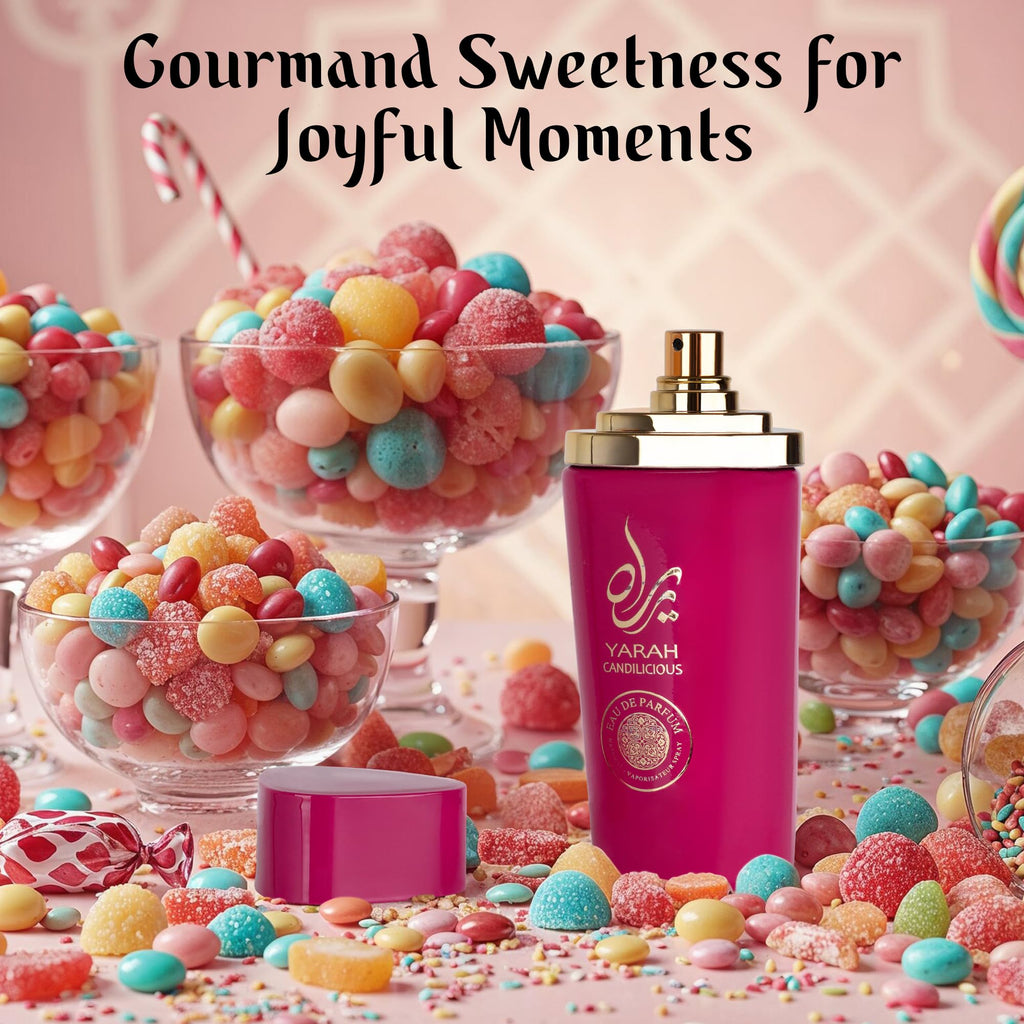 SAADAH Yarah Candilicious Eau De Parfum for Women – Fruity Floral Gourmand, Long-Lasting 4.0 Fl. Oz