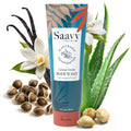 Saavy Naturals Moisturizing Body Wash for Sensitive Skin – Tahitian Vanilla, Coconut Oil & Aloe – 8.5 fl oz – Paraben-Free