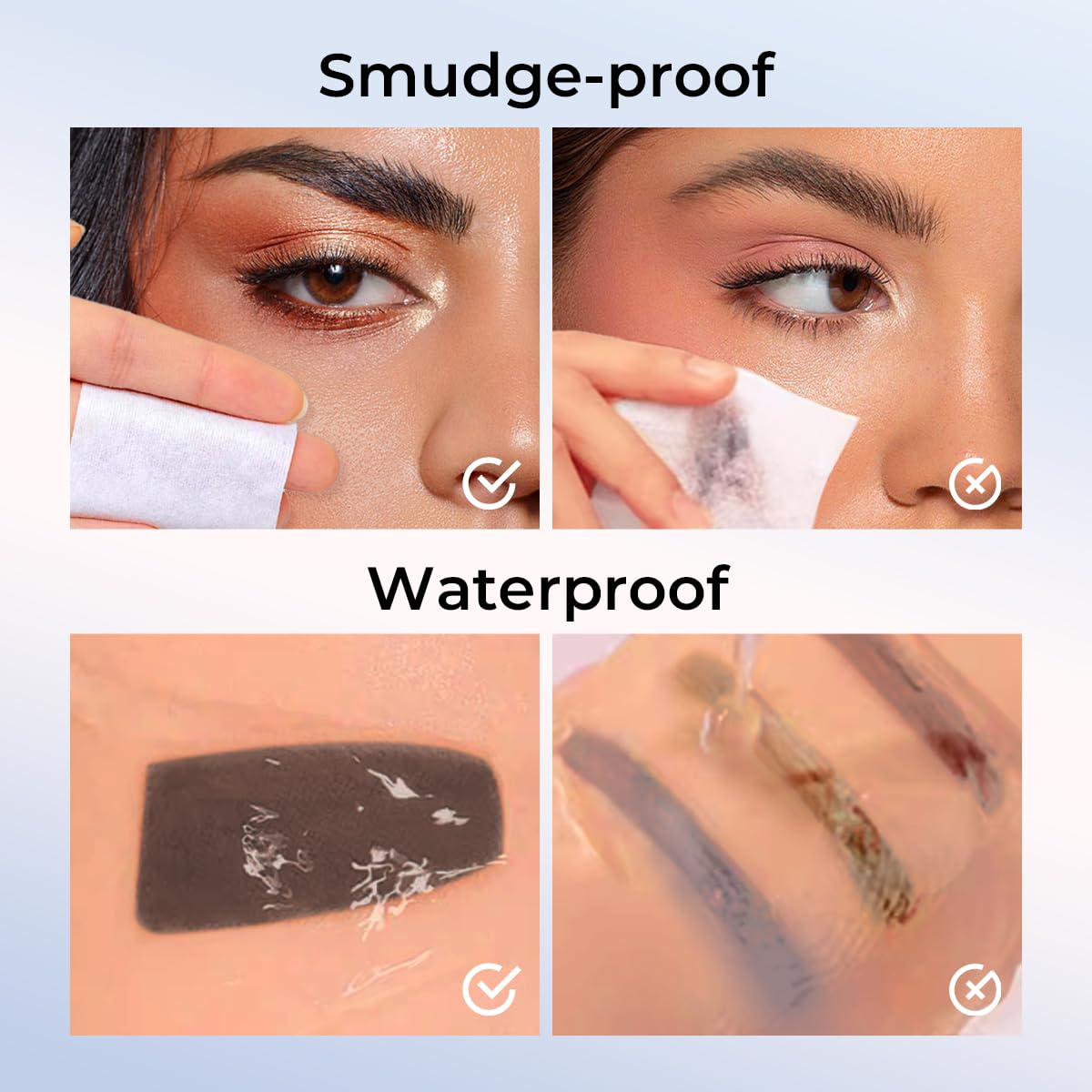 SACE LADY Eyebrow Stamp Kit – Natural-Looking Brows, Waterproof & Long-Lasting, 10 Reusable Stencils, 0.07 Oz #02 Dark Brown