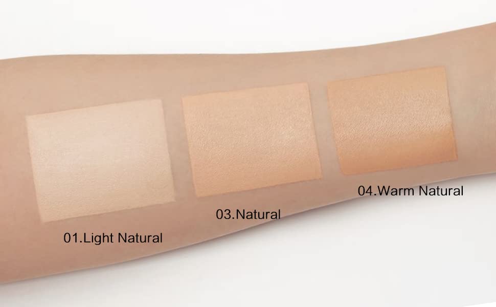SACE LADY 3 Pack Pro Full Cover Liquid Concealer – Waterproof Matte Finish, Warm Natural