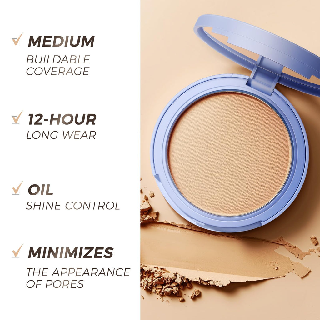 SACE LADY Face Powder Waterproof – Matte Setting Powder, Shine Control, 0.35oz (#03)