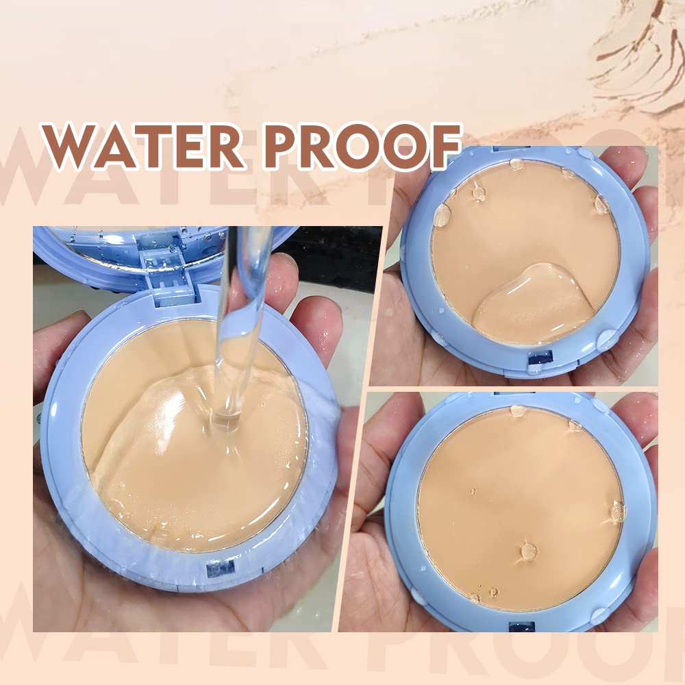 SACE LADY 2Pcs Face Makeup Set – Matte Foundation & Oil Control Powder | Waterproof, Long-Lasting Coverage
