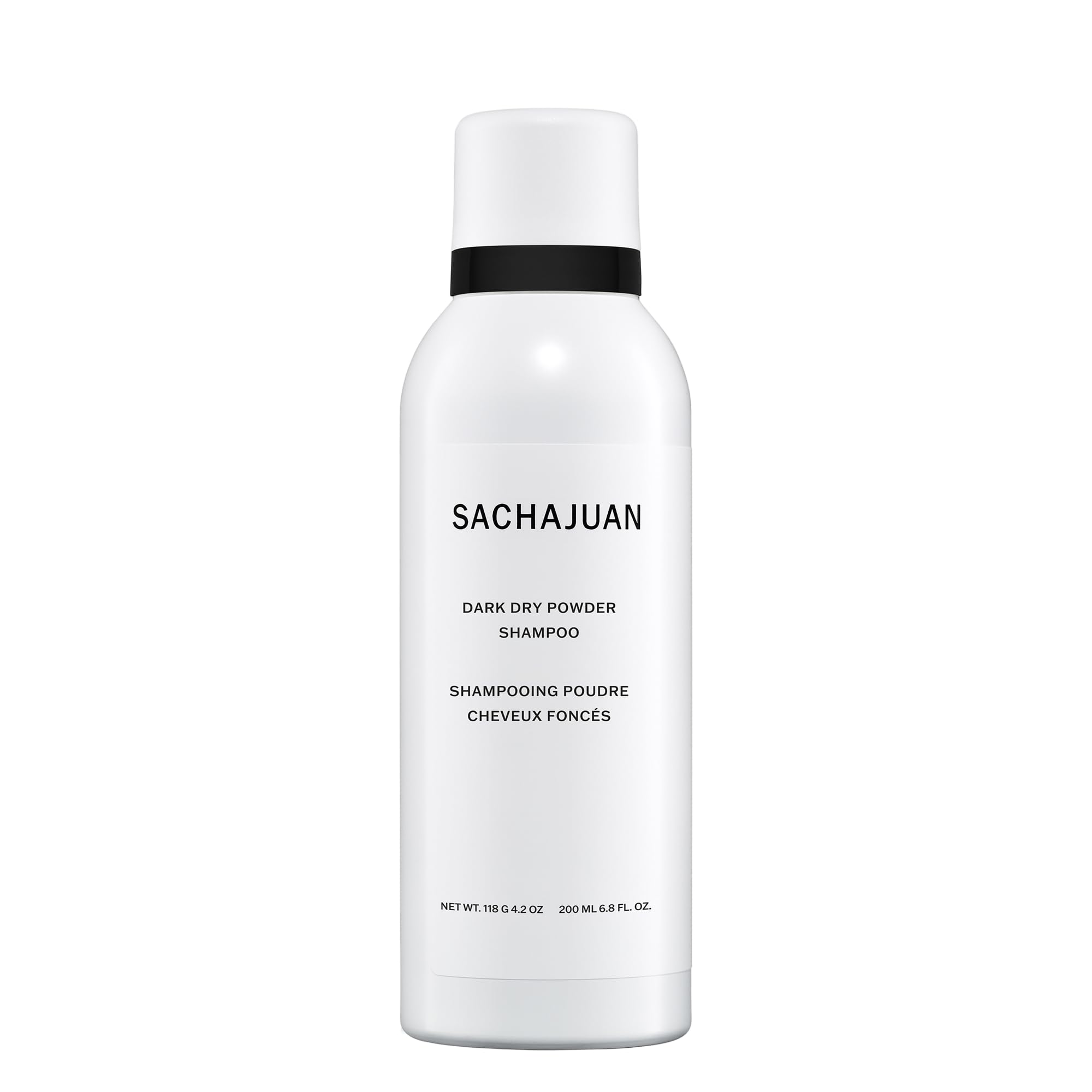 SACHAJUAN Dark Dry Powder Shampoo – Refresh Between Washes, Absorbs Oil, 118 g / 6.8 oz