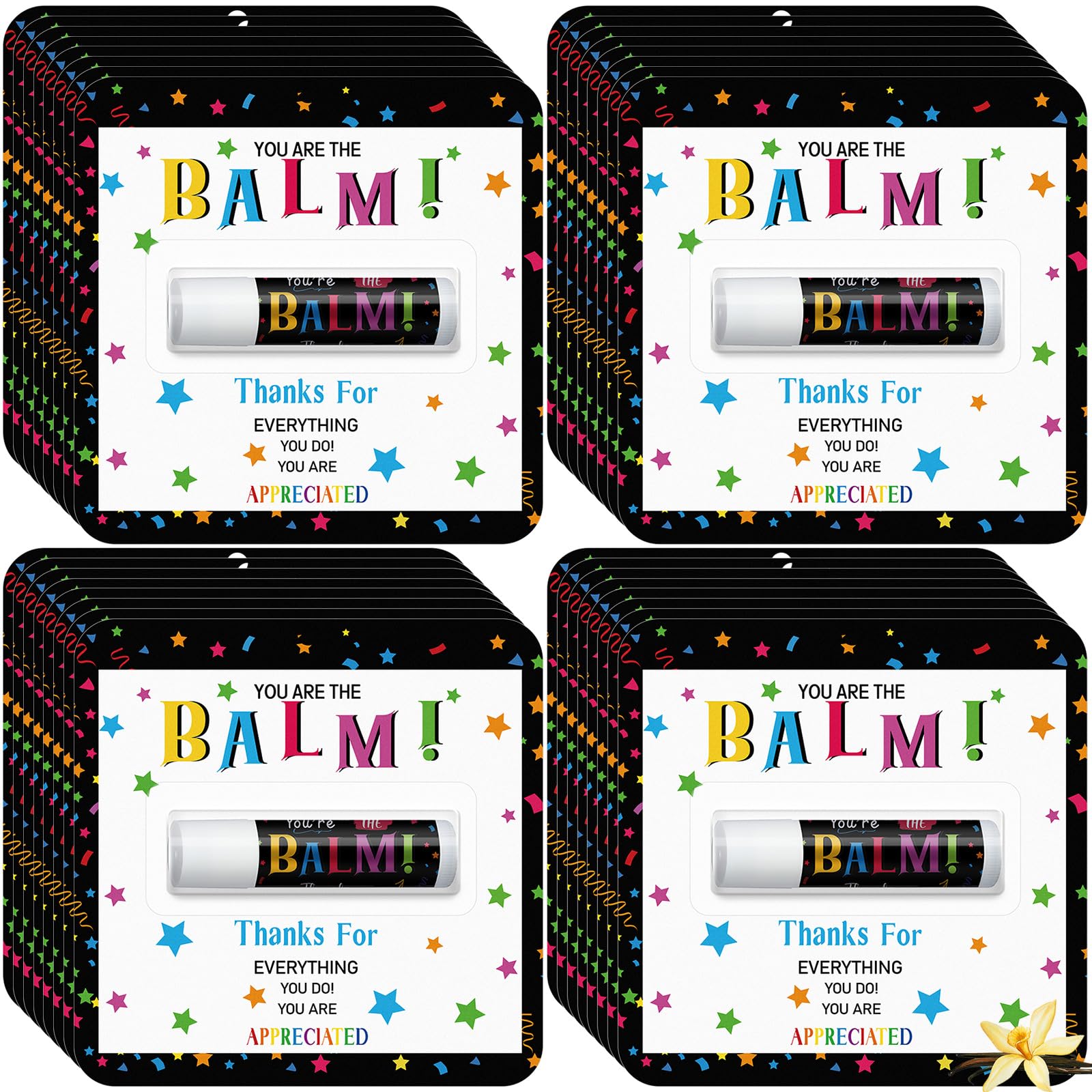 Sacubee 15 Pack Lip Balm Gifts Bulk — You're the Balm | Teacher & Employee Appreciation