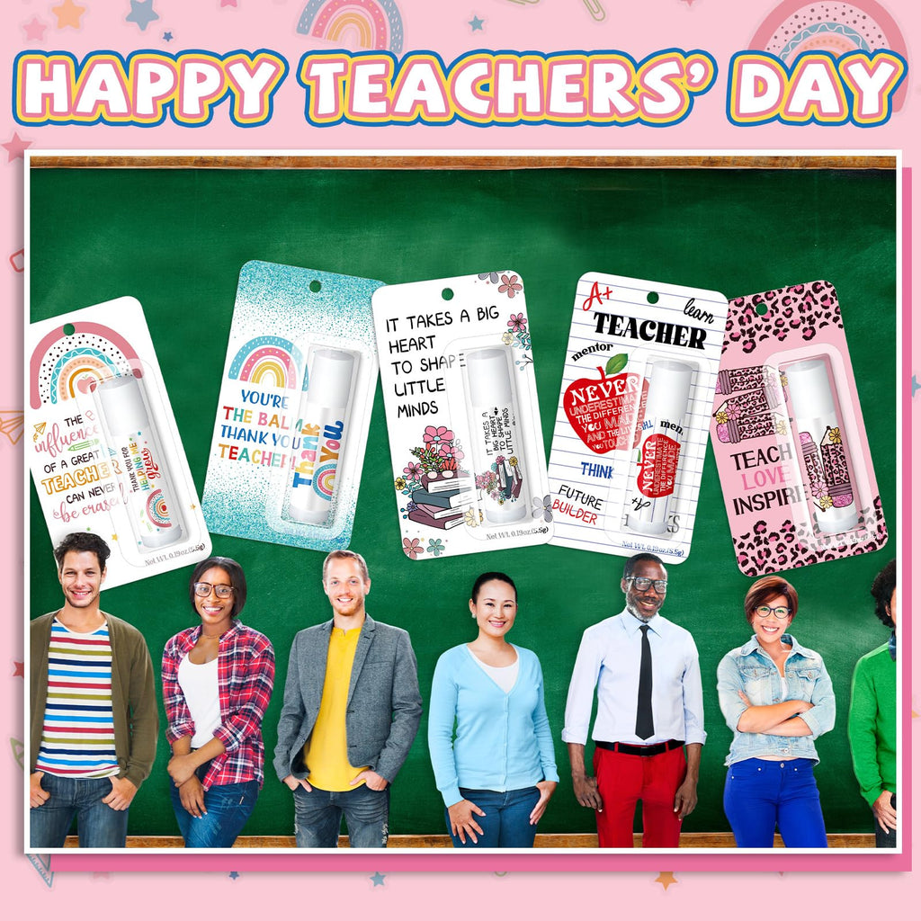 Sacubee 60-Pack Honey Lip Balm Gift Set for Teachers & Staff