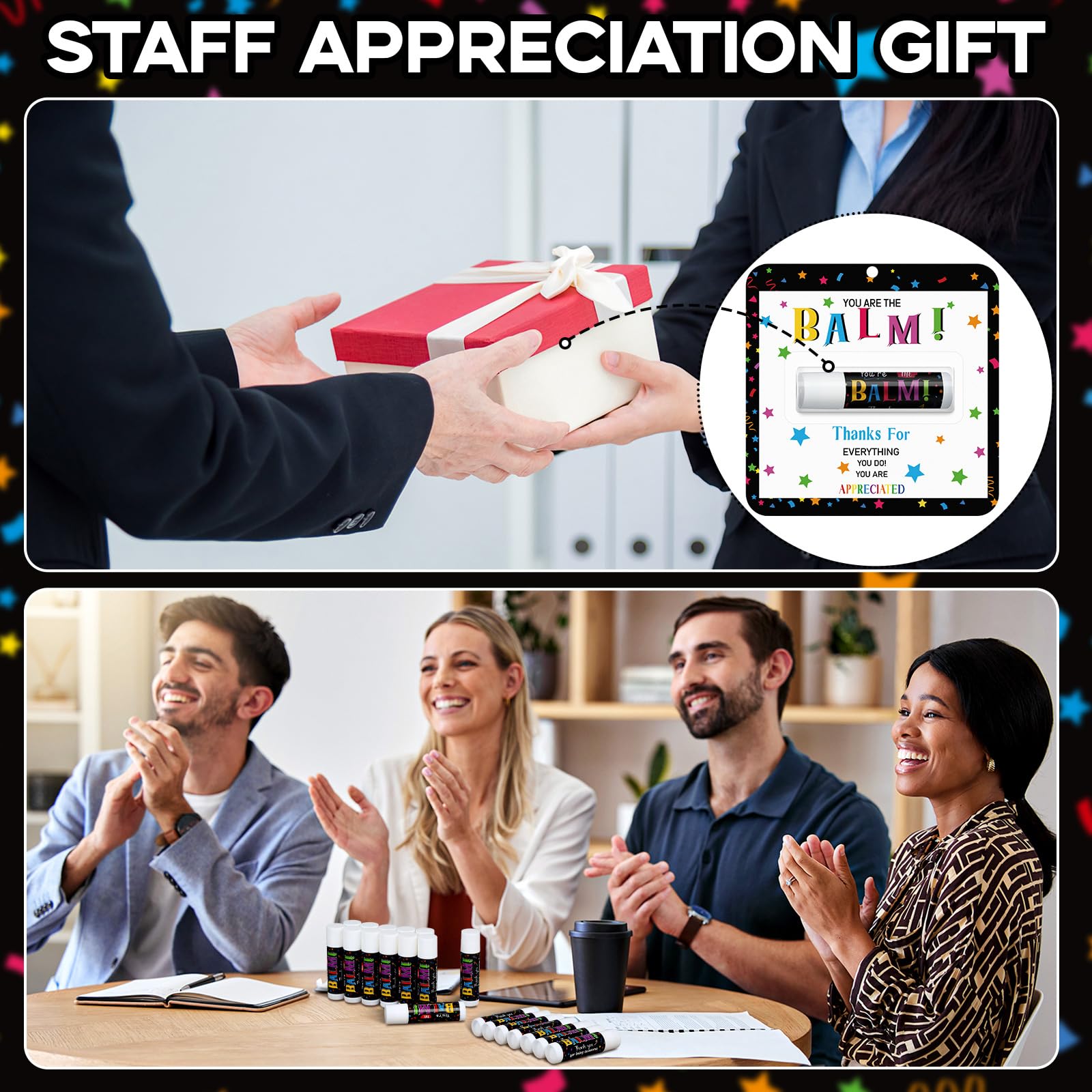 Sacubee 15 Pack Lip Balm Gifts Bulk — You're the Balm | Teacher & Employee Appreciation