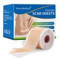 Safirst Medical Grade Silicone Scar Sheets – 1.6 x 157 in Roll for Keloid, C-Section & Burn Scars