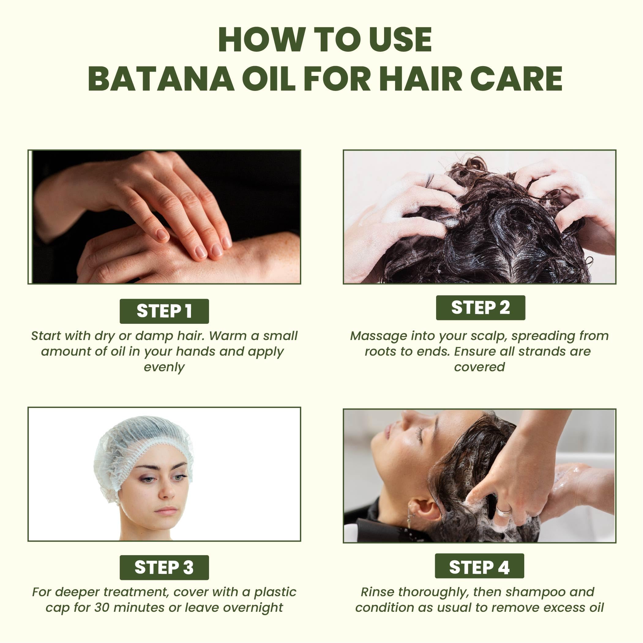SAHAK Raw Batana Oil for Hair Growth – Honduras Sourced, 4.23 fl oz, 100% Pure