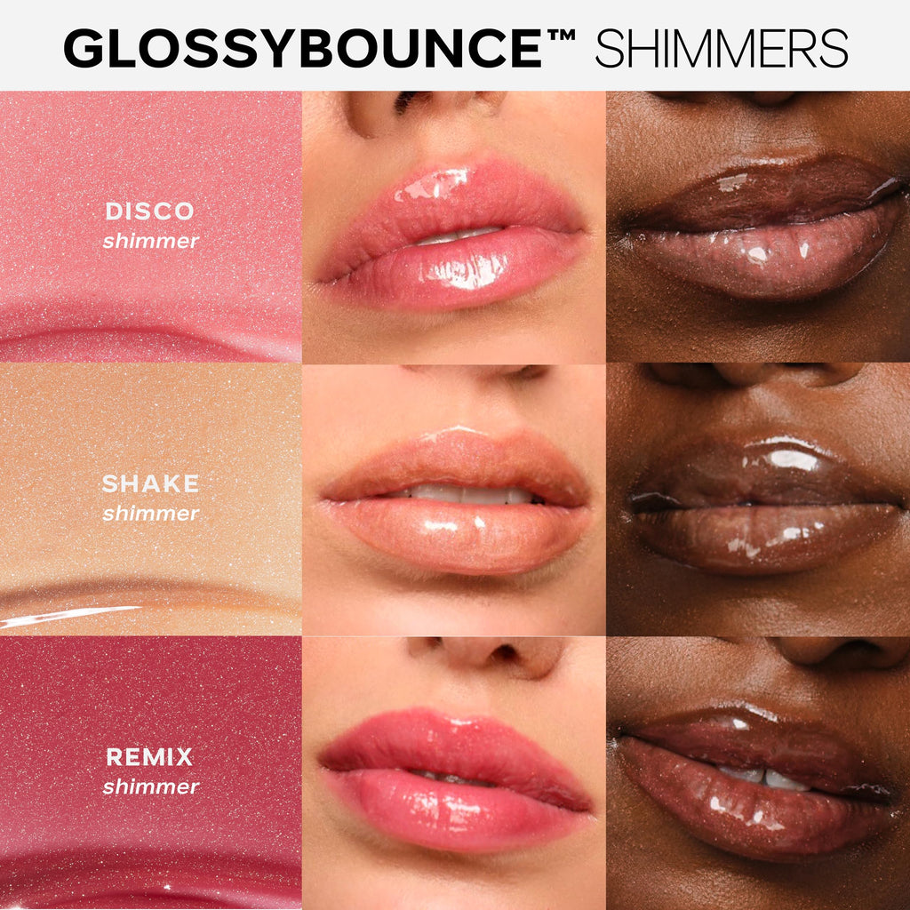 Saie Glossybounce Lip Gloss-Oil Hybrid – Hydration & Shine (Disco)