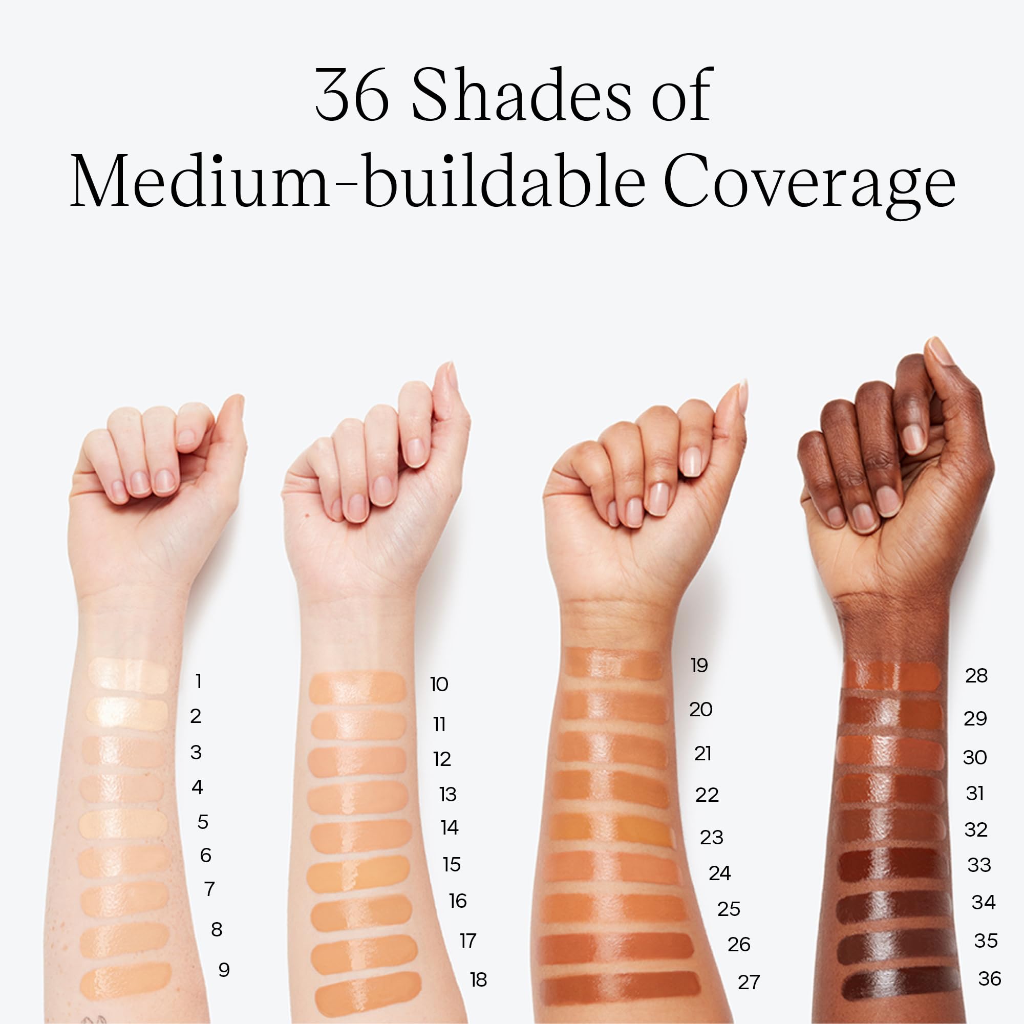 Saie Glowy Super Skin Tint Foundation – Weightless Dewy Coverage (Shade 1)