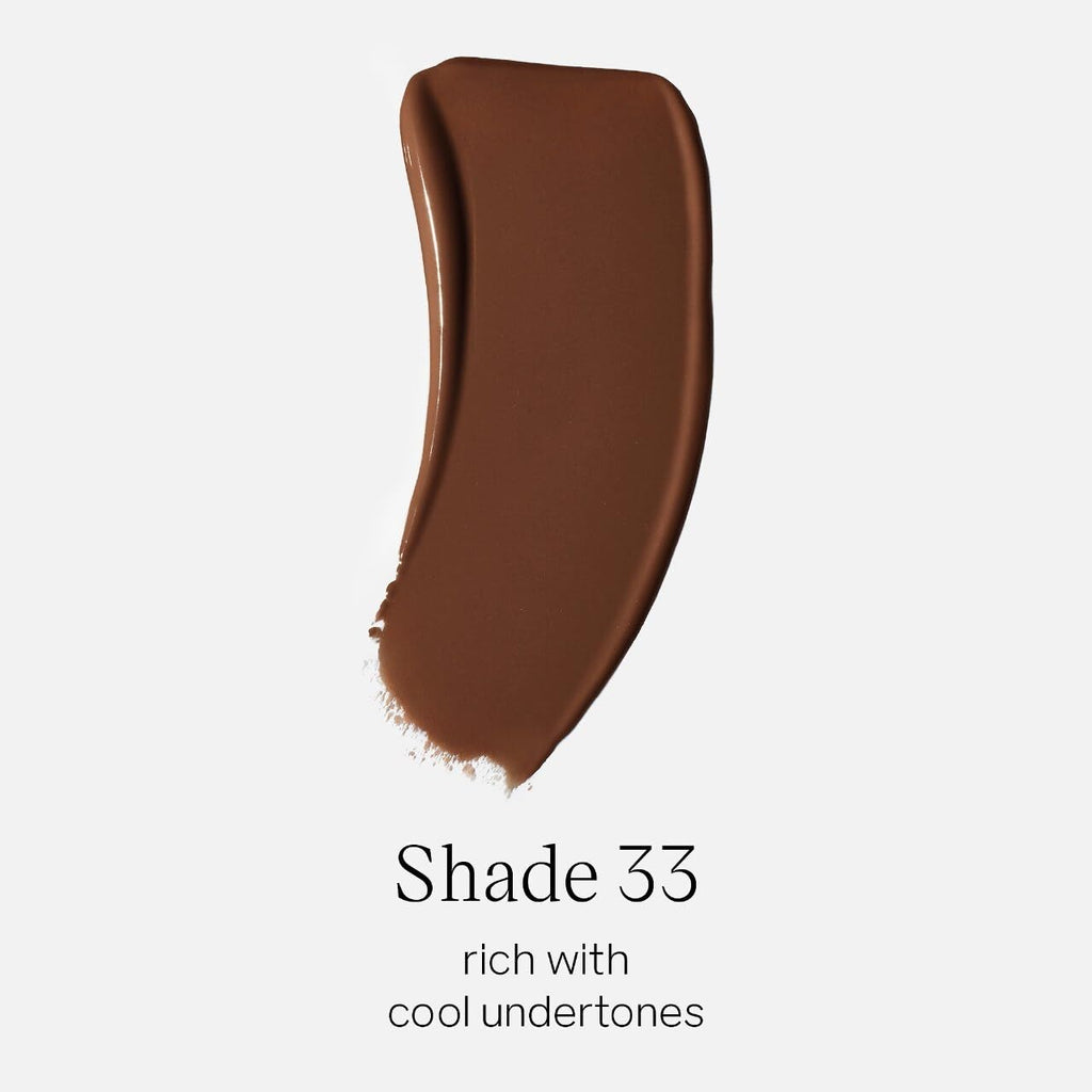 Saie Glowy Super Skin Tint Foundation Shade 33 – Weightless, Dewy Hydrating Serum Hybrid